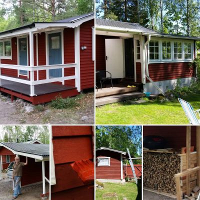 2016-09-09 Efter 60 liter färg, nytt vedföråd, nya takrännor, renoverad altan, samt lite annat smått och gott börjar årets stugpyssel bli klart
